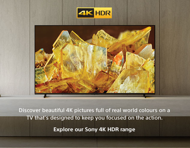 Sony 4K HDR TV Range.